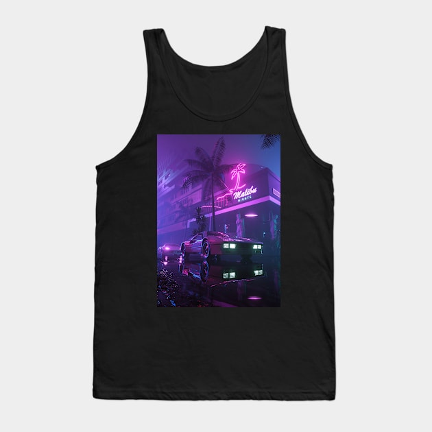 Mallibu nights Tank Top by skiegraphicstudio